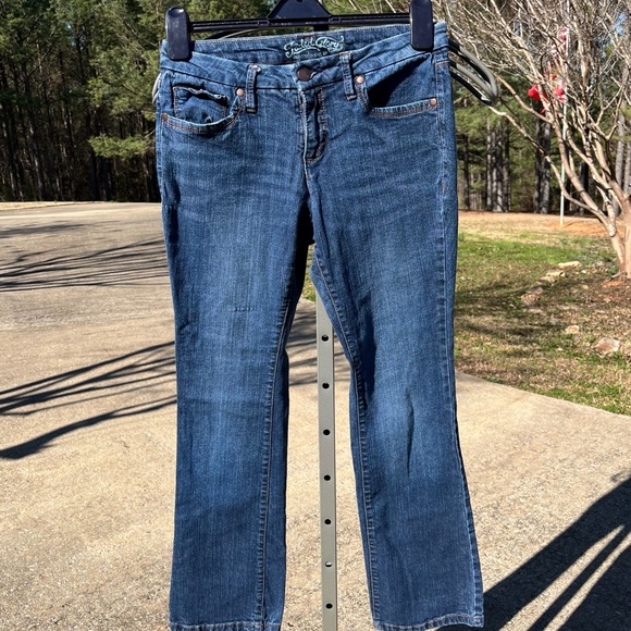 Faded Glory 5 Pocket Velvet Touch Denim Boot Jeans, Size 8P - Picture 9 of 15